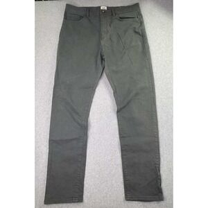 Flint and Tinder Pants Men's 36x32 Grey Denim Chino Tapered Fit‎ Casual Stretch
